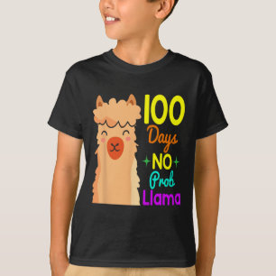 Probllama 100 Days Of School Cute 100th Day Boys G T-Shirt
