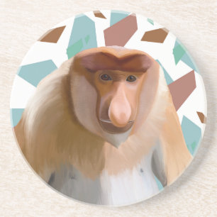 Proboscis Monkey Endangered Species Coaster