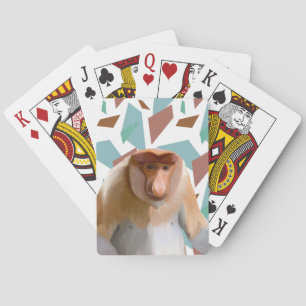 Proboscis Monkey Endangered Species  Playing Cards