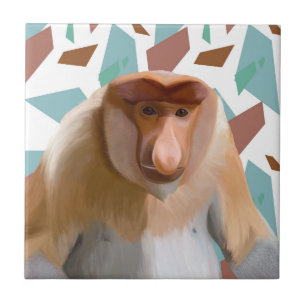 Proboscis Monkey Endangered Species Tile