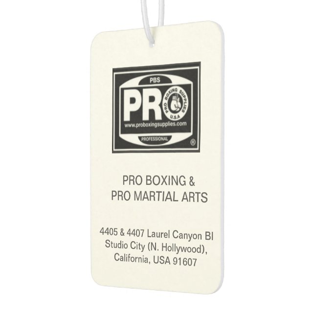 #PROBOXING & #PROMARTIALARTS AIR FRESHENER (Left)