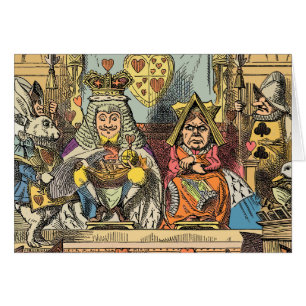 Procès d'Alice, le valet de cœur vintage