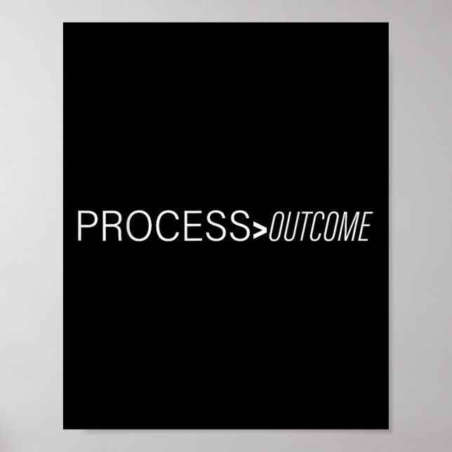 Process Greater Than Outcome Growth Mindset Motiva Poster (Front)