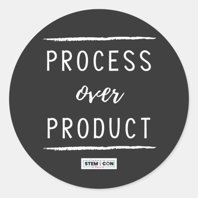 Process Over Product Round Stickers (Front)