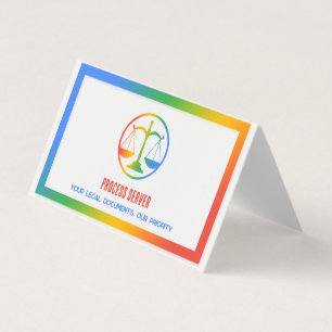 Process Server Custom QR Business Card