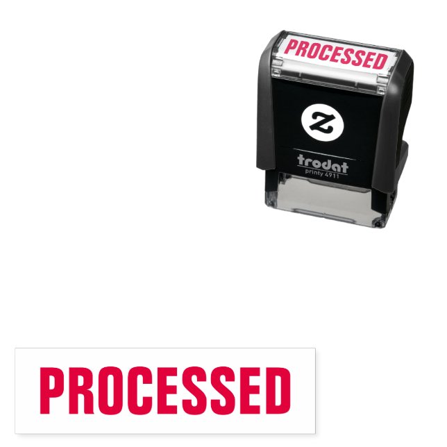 Processed Office Documents Business Self-inking Stamp (In Situ)