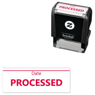 Processed with Date Self-inking Stamp