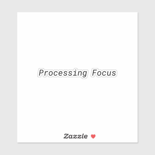 Processing Focus Minimalist Typewriter  (Sheet)