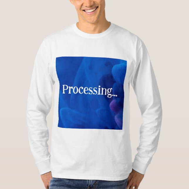 Processing in Blue Background T-Shirt (Front)