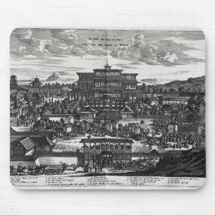 Procession from Macau, an illustration Mouse Pad