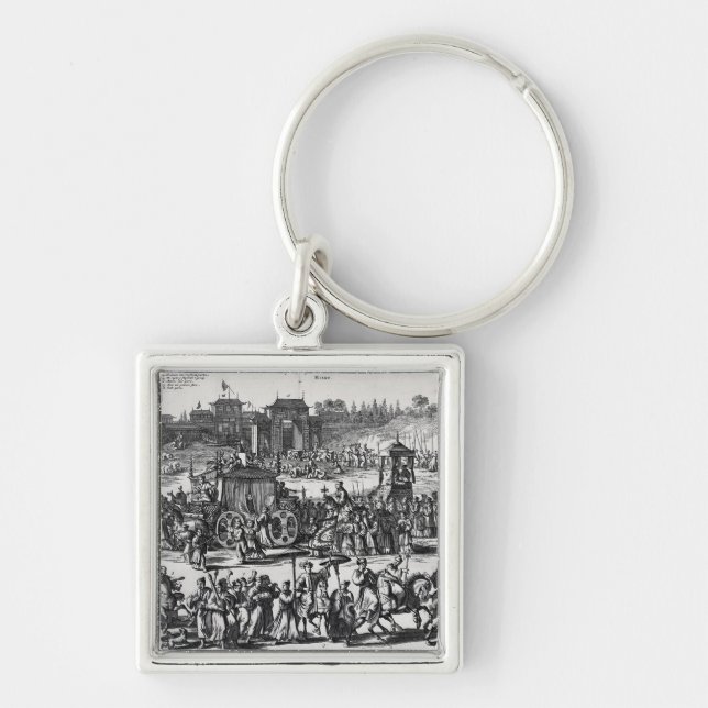 Procession from the gates of Macau Keychain (Front)