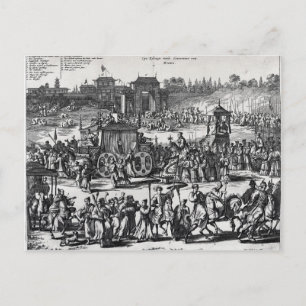 Procession from the gates of Macau Postcard