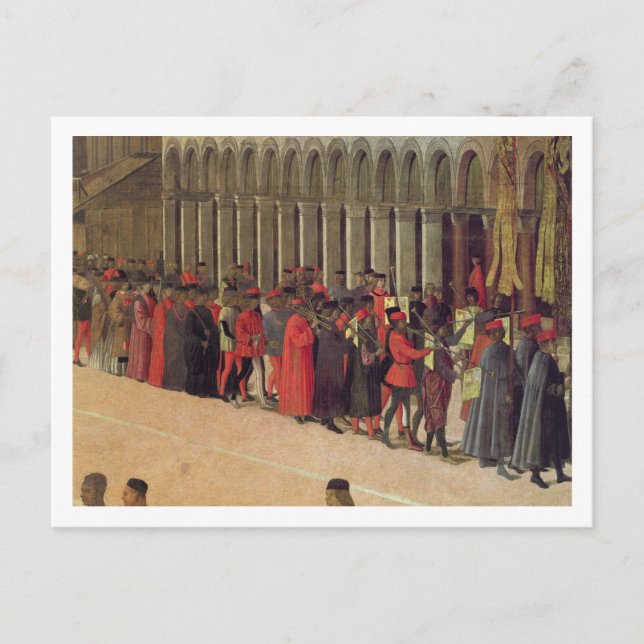 Procession in St. Mark's Square, detail of musicia Postcard (Front)