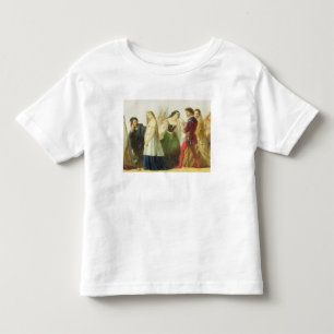 Procession of characters from Shakespeare (oil on Toddler T-shirt