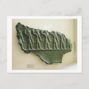 Procession of Elamite warriors, Susa, Iran, Elamit Postcard