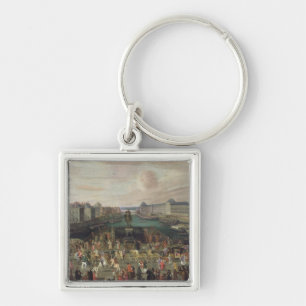 Procession of Louis XIV  Across the Pont-Neuf Keychain