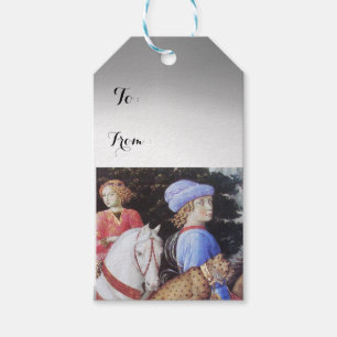 Procession of Magus Melchior,Horse Riders,Wild Cat Gift Tags