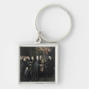 Procession of St. Clare with the Eucharist Keychain