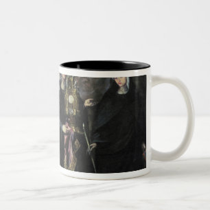 Procession of St. Clare with the Eucharist Two-Tone Coffee Mug