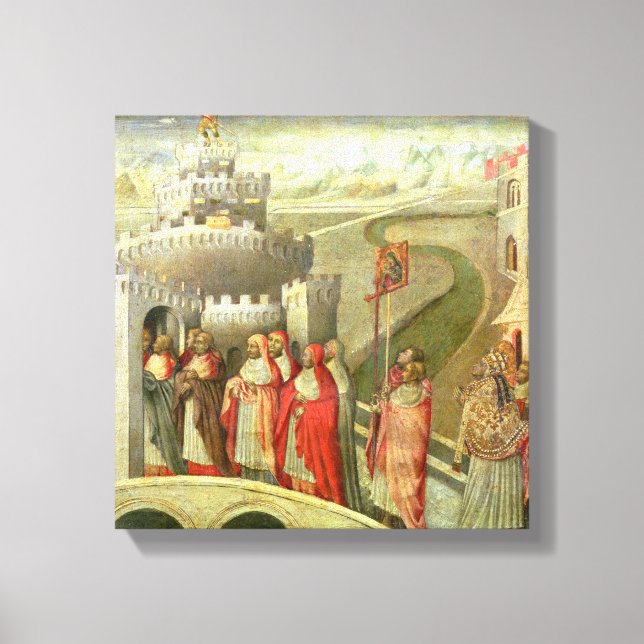 Procession of St. Gregory to the Castel St. Angelo Canvas Print (Front)