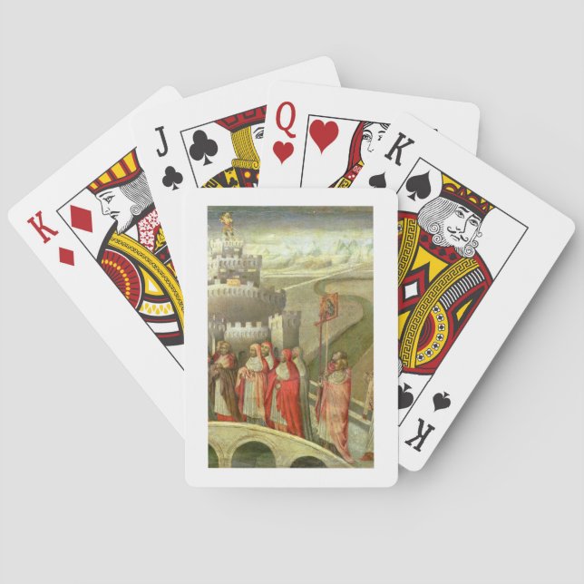Procession of St. Gregory to the Castel St. Angelo Playing Cards (Back)
