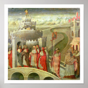 Procession of St. Gregory to the Castel St. Angelo Poster