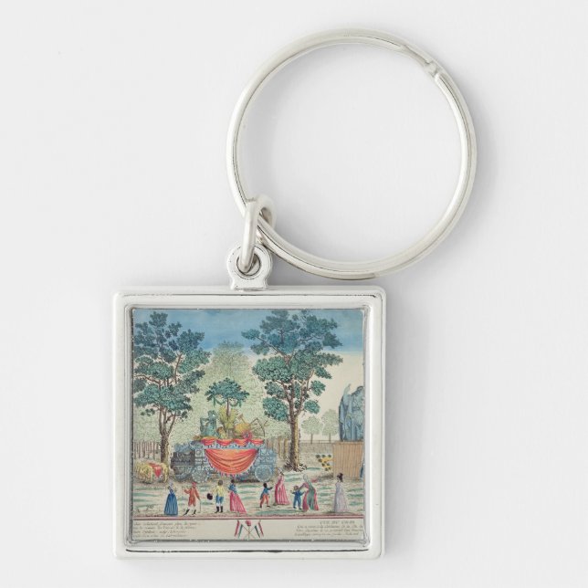 Procession of the Chariot of Agriculture Keychain (Front)