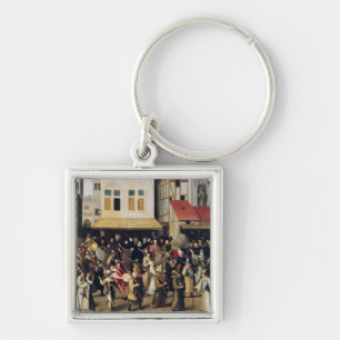 Procession of the Holy League in 1590 Keychain