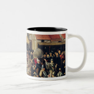 Procession of the Holy League in 1590 Two-Tone Coffee Mug