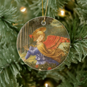 Procession of the Magi, Renaissance Angel Art Ceramic Ornament