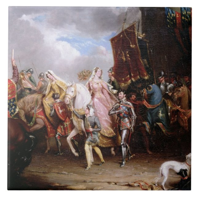 Procession to the Roiall Justs Holden in Smithfiel Tile (Front)