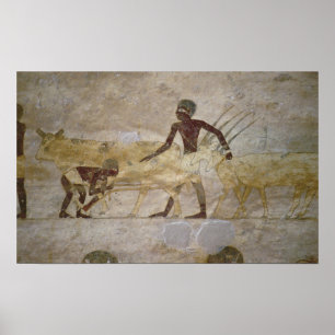 Procession with cattle and gazelles poster