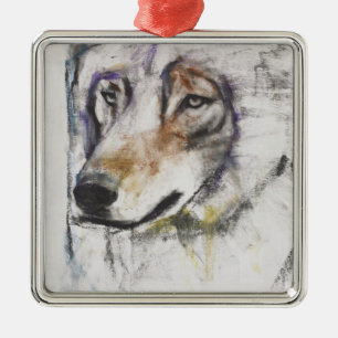 Processo Al Lupo Metal Ornament