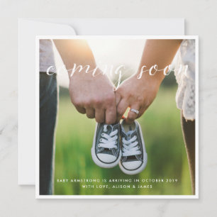 Prochainement Faire-part de grossesse simple