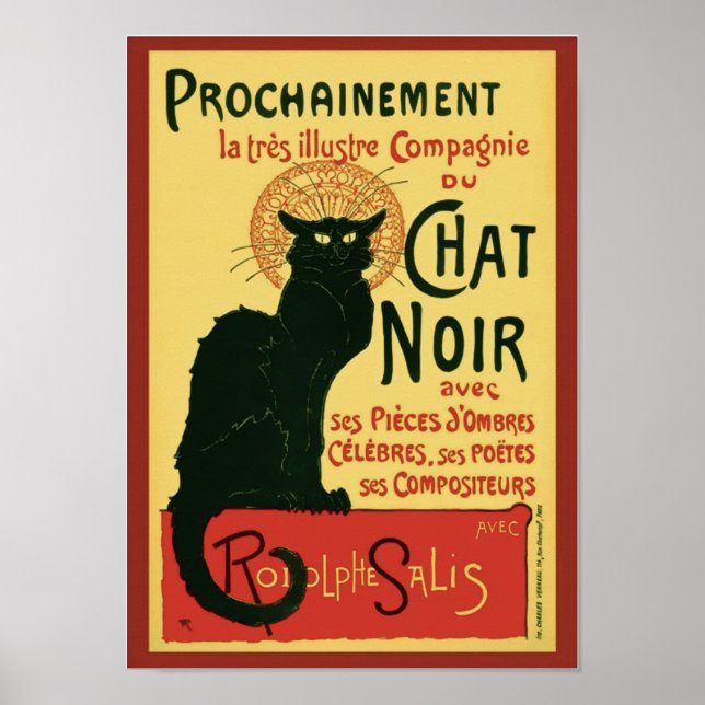 Prochainement Le Chat Noir Steinlen Fine Art Poster (Front)