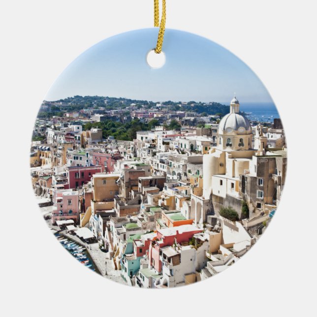 Procida Isle Ceramic Ornament (Front)