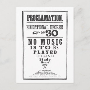 Proclamation 30 postcard