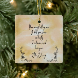 Proclamation de M. Darcy Ornement de Noël