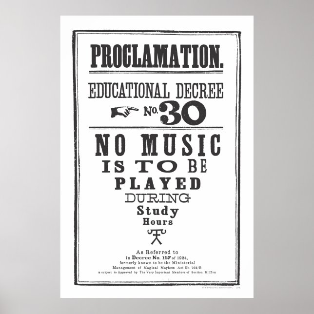 Proclamation No. 30 Poster (Front)