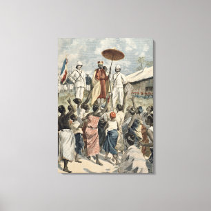 Proclamation of the New King of Dahomey Canvas Print