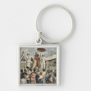 Proclamation of the New King of Dahomey Keychain