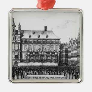 Proclamation of the peace metal ornament