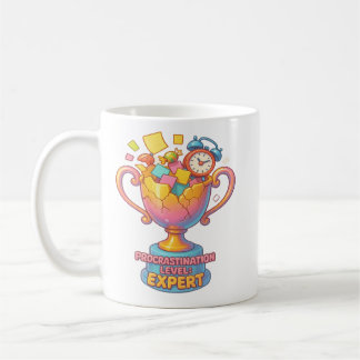 Procrastination Expert Funny Trophy Coffee Mug