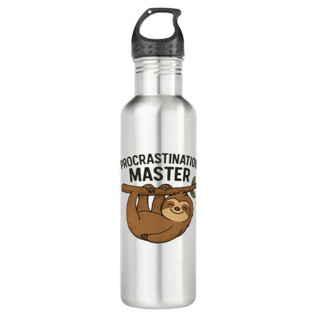Procrastination Master Classic T-Shirt 710 Ml Water Bottle (Front)