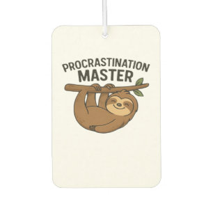 Procrastination Master Classic T-Shirt Air Freshener
