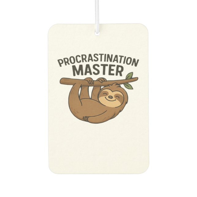 Procrastination Master Classic T-Shirt Air Freshener (Front)