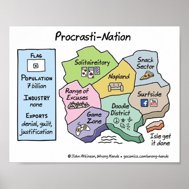 ProcrastiNation Poster (Front)