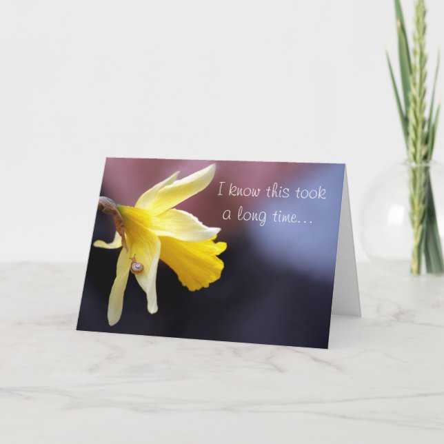 Procrastination - Snail Mail - Thinking of You Card (Front)