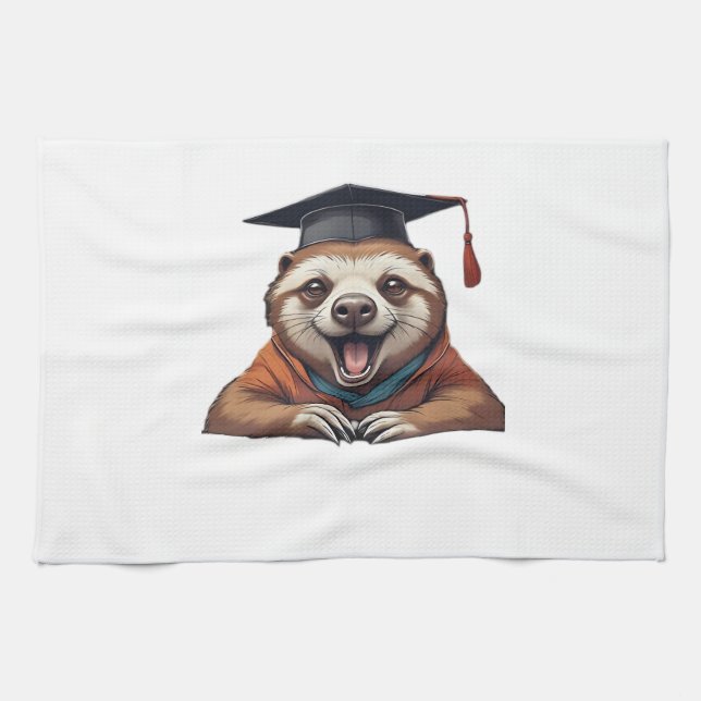 Procrastination University � Official Member Class Kitchen Towel (Horizontal)