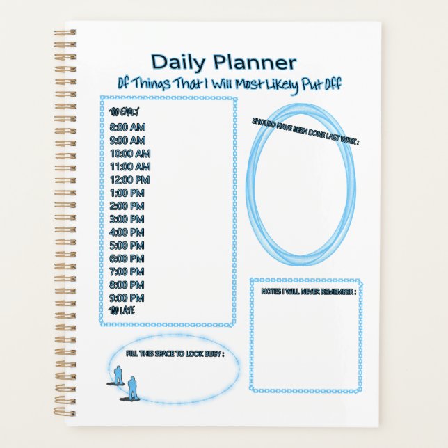 Procrastinators Daily Planner (Front)
